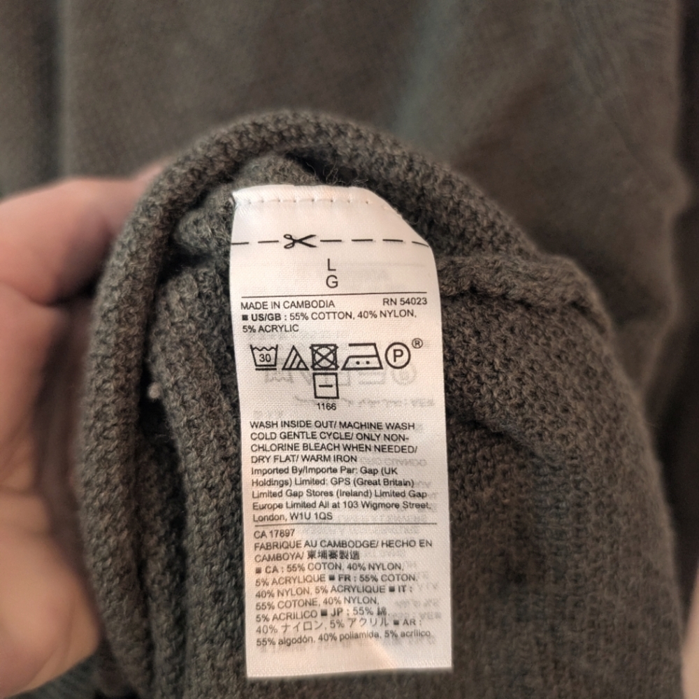 3 For $12 Clearance GAP Womens Cotton V-Neck Sweater‎ - Picture 3 of 4